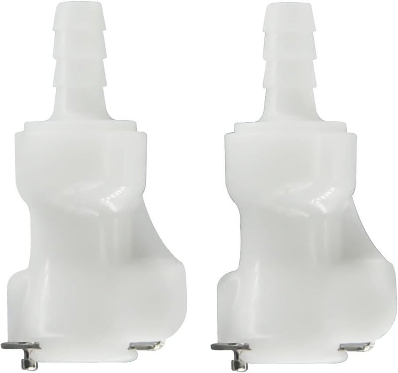 BBTUS 2PCS 1/4" 3/8" 5/16" Plastic Tube in-line Hose Barb Quick Release Coupling, Quick-disconnect insert Coupler,Shut-Off Valved in Quick Connector,Female Connect Fittings (2x Female Connector) - Image 1